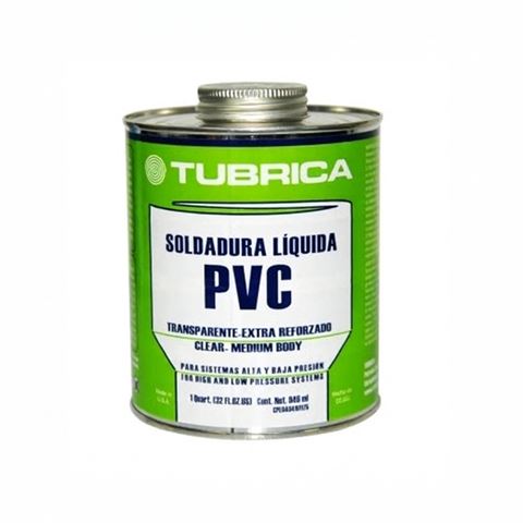 Pega Soldadura Pvc Af 1/4 Galon Tubrica