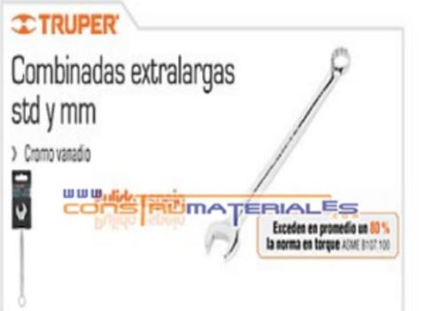 Llave Combinada 13/16" Truper