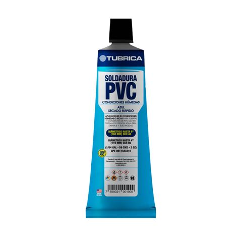 Pega Soldadura Pvc Condiciones Humedas Tubrica 1/64 Gal