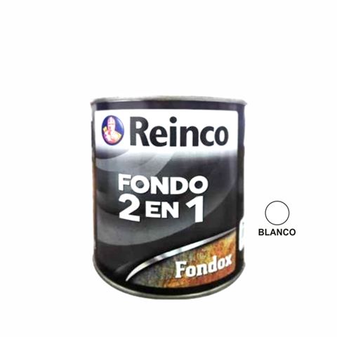 Fondo Anticorrosivo 2 en 1 Blanco 1/4 Gal Reinco