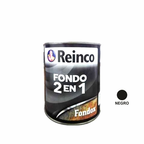 Fondo Anticorrosivo 2 en 1 Negro Reinco 1/4 Galon