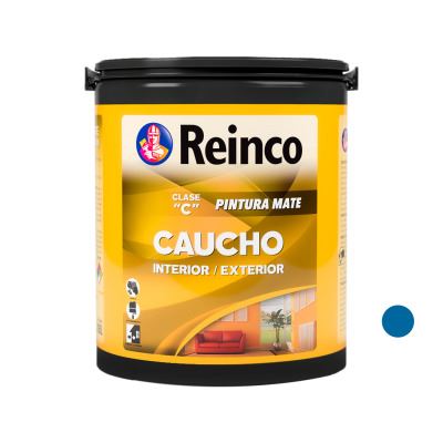 Pintura Mate Caucho Azul 1 Galon Clase C Reinco