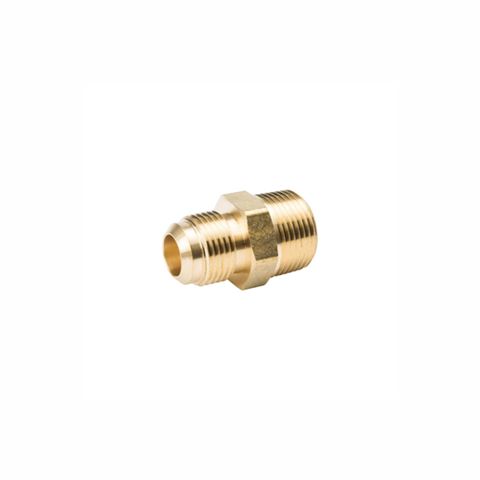 Conector Macho Recto 1/4" x 1/4" Bronce