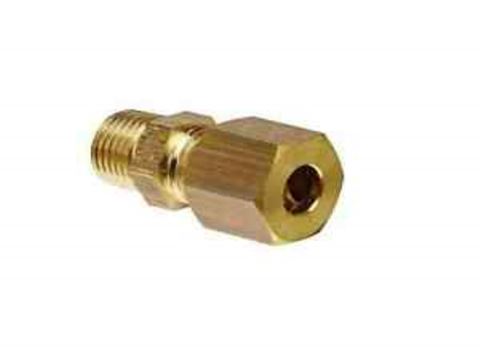 Conector Macho de Compresion Recto 1/8"