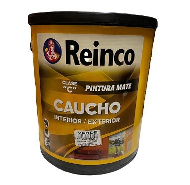 Pintura Mate Caucho Verde 1 Galon Clase C Reinco