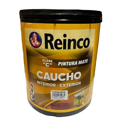 Pintura Mate Caucho Turquesa 1 Galon Clase C Reinco