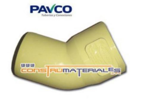 Codo 75Mm 3" X 45º Aguas Negras Tubrica/Pavco