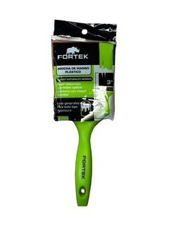 Brocha Mango Plastico 3" Verde Fortek