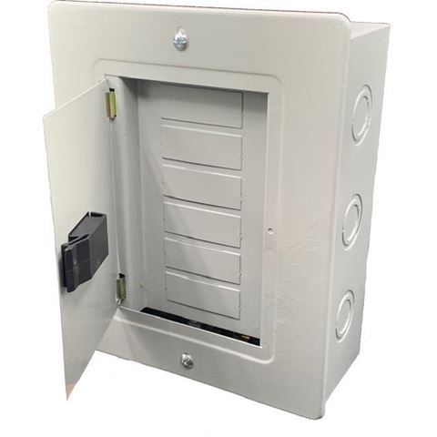 Tablero Metal para Breaker 6 Circuitos C/Puerta Monofasico