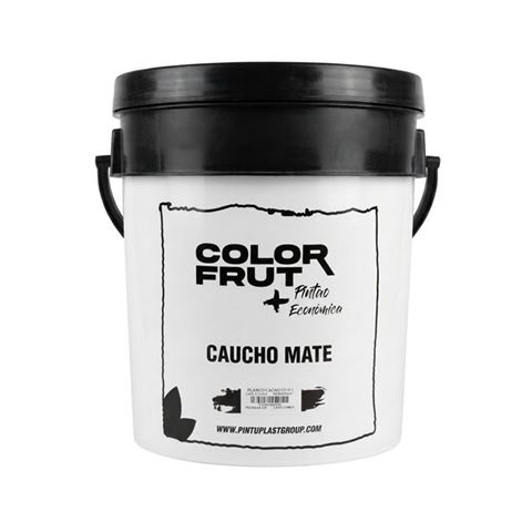 Pintura Caucho Blanco Cuñete Tipo C Color Frut