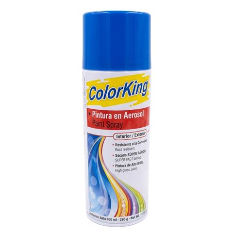 Pintura Spray Azul Metalico Colorking 400ml