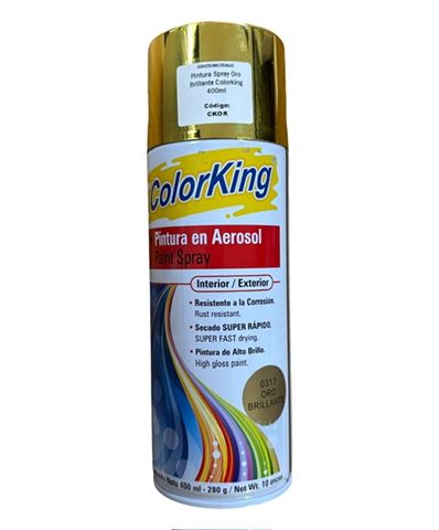 Pintura Spray Oro Brillante Colorking 400ML