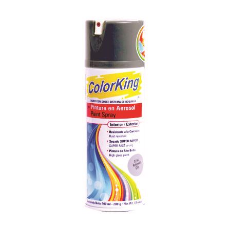 Pintura Spray Plateado Colorking 400ml