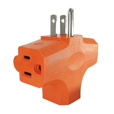 Convertidor de 1 A 3 Tomas 15Amp 125V Run