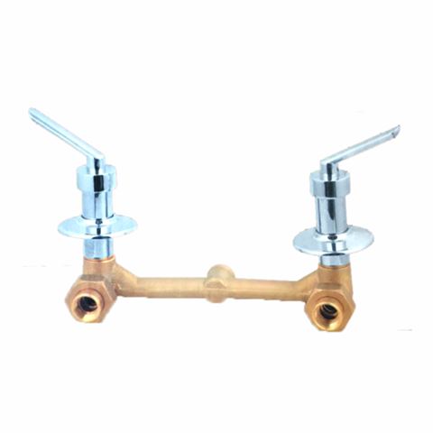 Grupo de Ducha Doble Ritz 100% Bronce/Cromado Faguax
