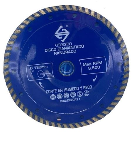 Disco Diamantado Ranurado 7" Gdeseo