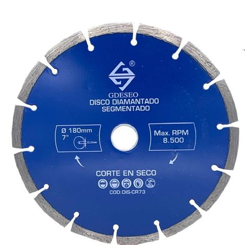Disco Diamantado Segmentado 7" Gdeseo