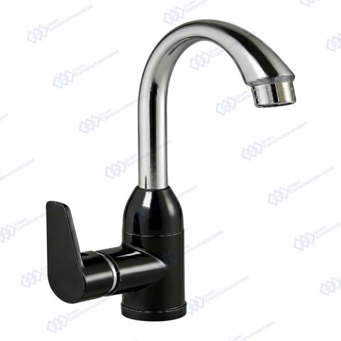 Griferia para Fregadero Monomando Plast Negro Adda