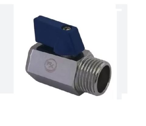 Mini Llave de Arresto 1/2" Bronce Faguax