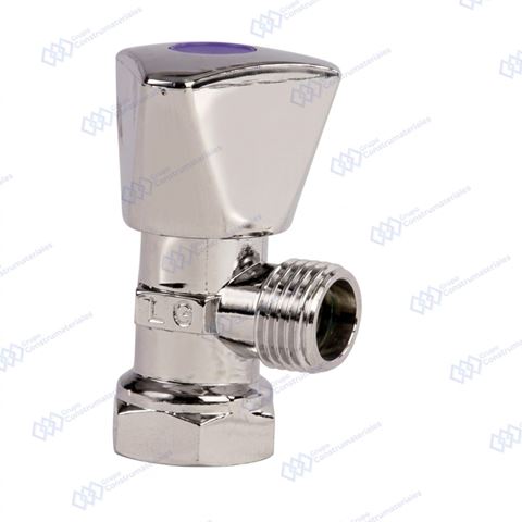 Llave de Arresto 1/2" X 1/2" Bronce Triangular Faguax