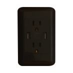 Toma Soble + Usb Deluxe Negro Classic Lux