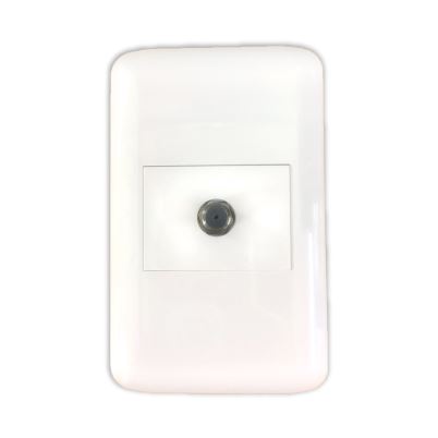 Toma Coaxial Tv Deluxe Blanco Classic Lux