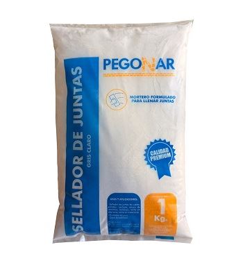 Sellador de Juntas Carateo Gris Claro 1Kg Pegonar