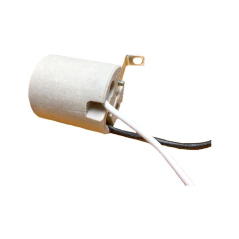 Socate de Porcelana P/Plafon con Pata Mod. 13A