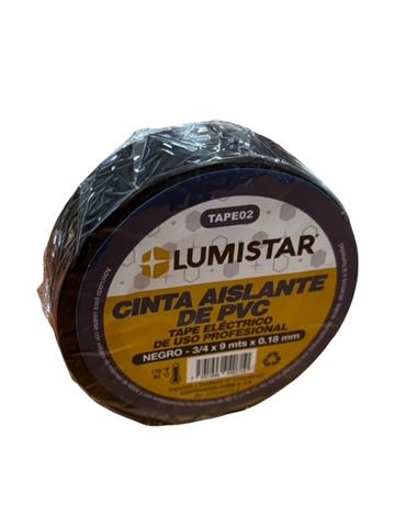 Teipe Negro Lumistar 3/4" X 9Ml
