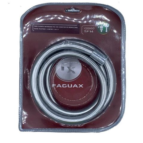 Canilla Reforzada 1/2 X 1/2 X 1.5Ml Conector de Bronce para Ducha Telefono Faguax