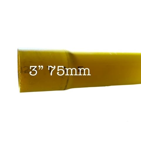 Tubo Aguas Negras 75Mm 3" X 3 Ml Amarillo Oscuro Generico