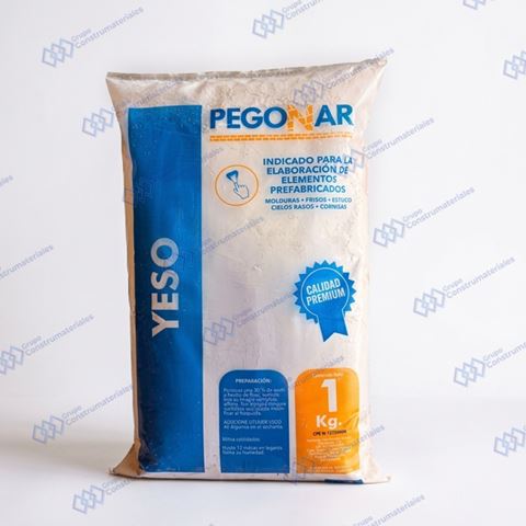 Yeso Blanco 1Kg Pegonar
