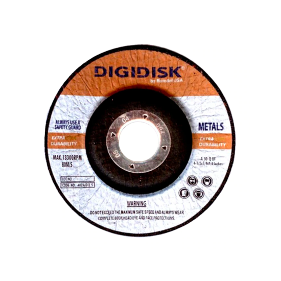 Disco de Desbaste Metal 4 1/2" X 1/4" X 7/8" Digidisk