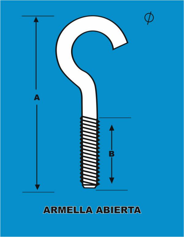 Armellas 3/8" Zincadas Cerrada 5C
