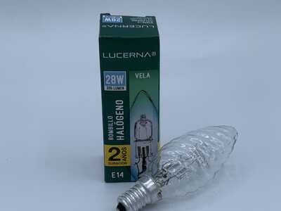 Bombillo Hologeno E14 28W Lucerna