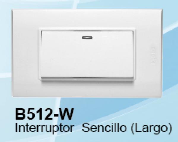 Interruptor Sencillo Largo Igoto Plus