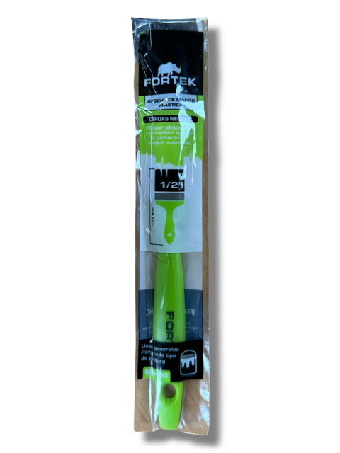 Brocha Mango Plastico 1/2" Verde Fortek
