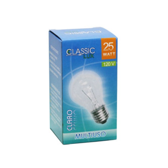 Bombillo Luz Clara 25W 120V Classic Lux