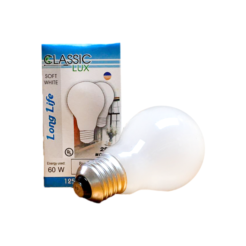Bombillo 60W 120V Classic Lux Luz Amarilla