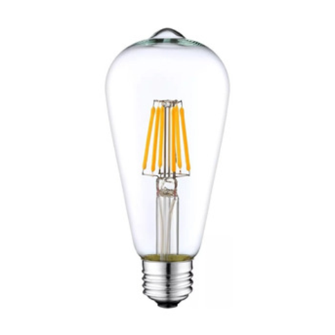 Bombillo Led Vintage St64 6W E27 27K Luz Clara Blanca