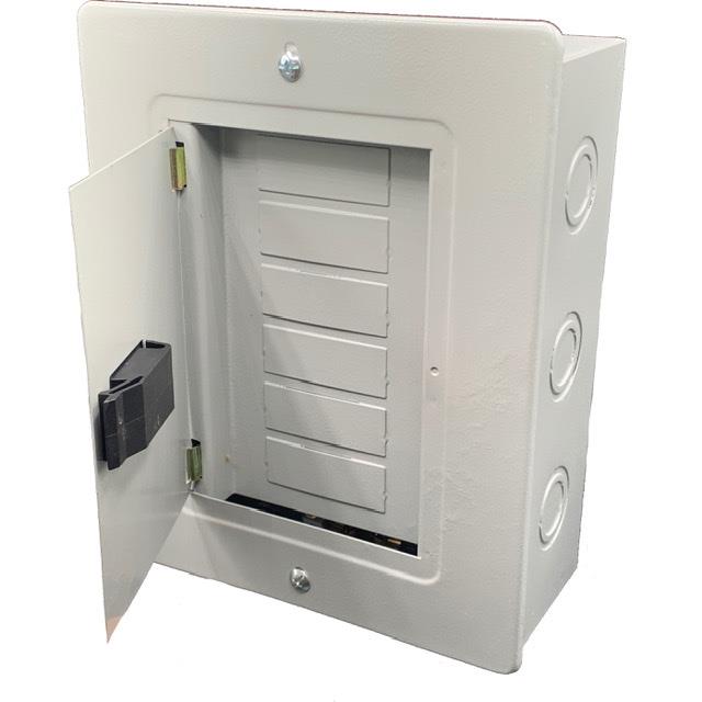 Tablero Metal para Breaker 6 Circuitos C/Puerta Monofasico