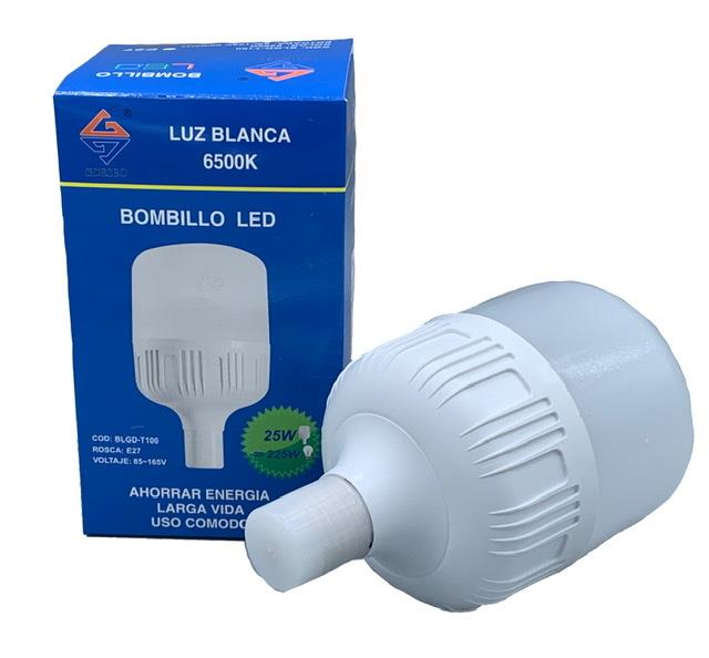 Bombillo Led Bulbo 25W Luz Blanca Rosca E27