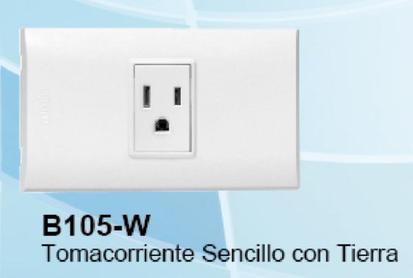 Tomacorriente Sencillo C/Tierra