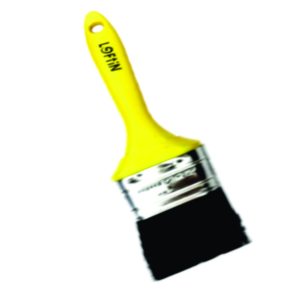 Brocha 4" Mango Plastico Amarillo Loftin