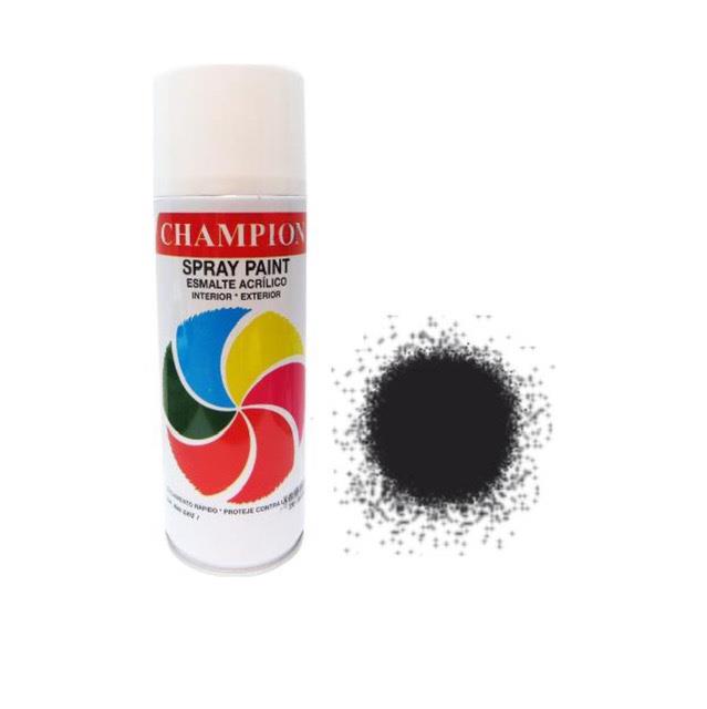 Pintura Spray Champion Negro Mate