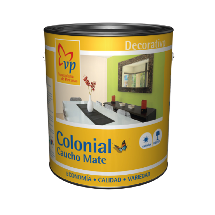 Pintura Caucho Blanco Intenso 1Gl Colonial