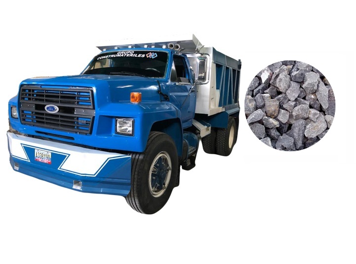 Camion de Piedra Picada 1/2" 7.4 M3