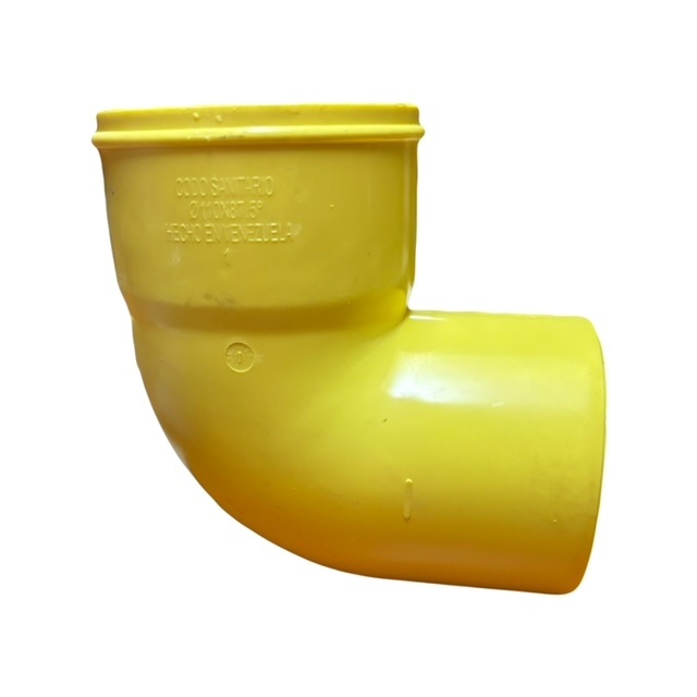Codo 110Mm 4P X 90° Aguas Negras Amarillo Generico