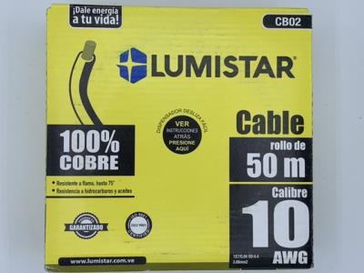 Cable Thhn 10 Awg Rojo 50 Metros
