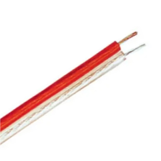 Cable para Corneta 2 X 20 Transparente y Rojo